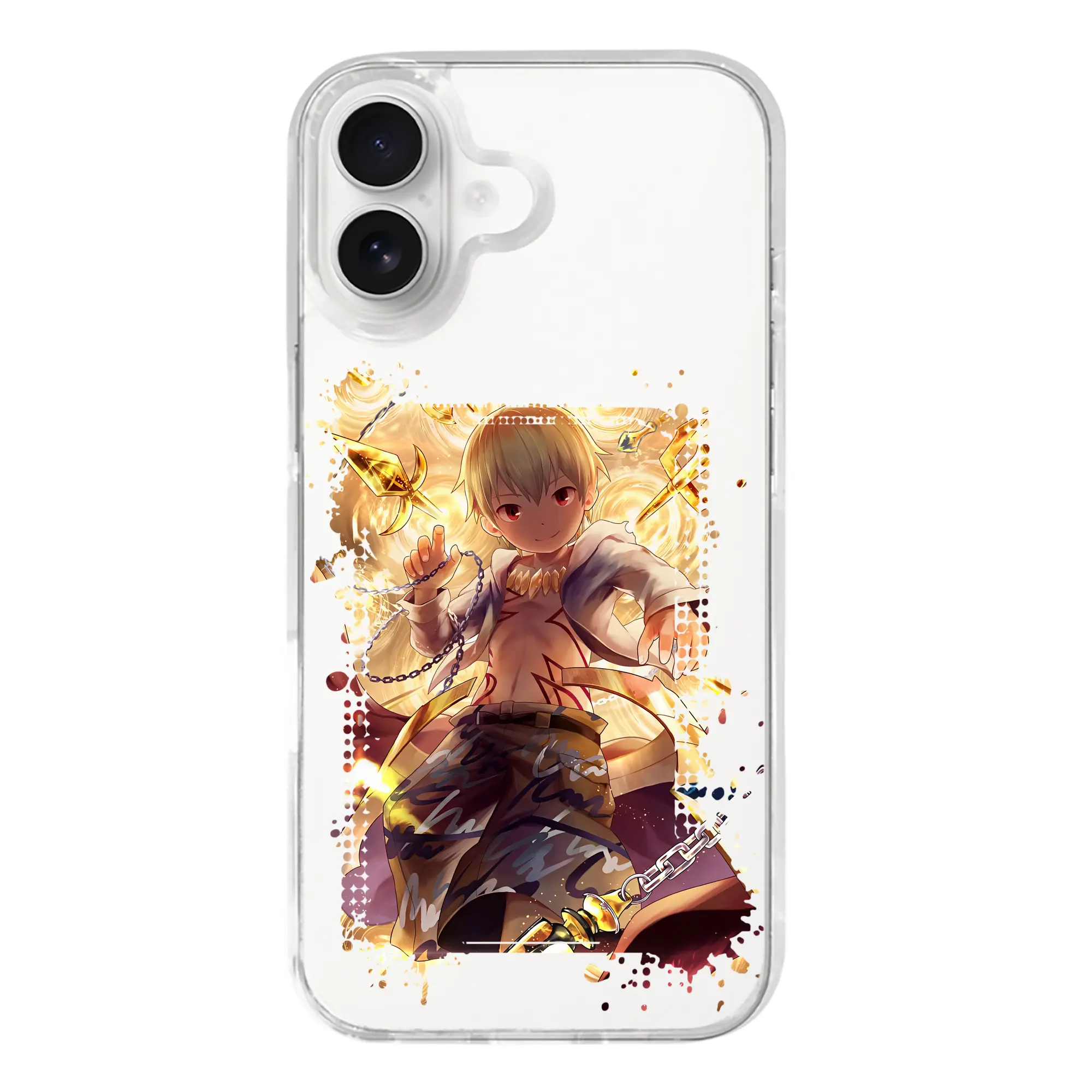 FGO グッズ,ギルガメッシュ - iPhone 17シリーズ 透明スマホケース – 薄型・耐衝撃・精密フィット保護カバー